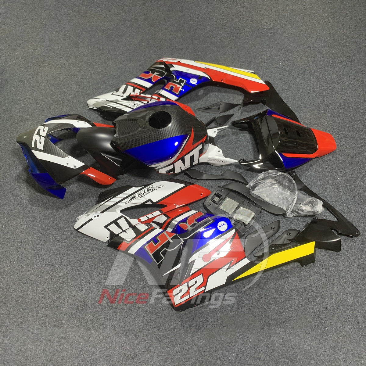 Custom-Painted Motorcycle Bodywork Kit Fits 2004-2005 HONDA CBR1000RR | NiceFairings - side angle image