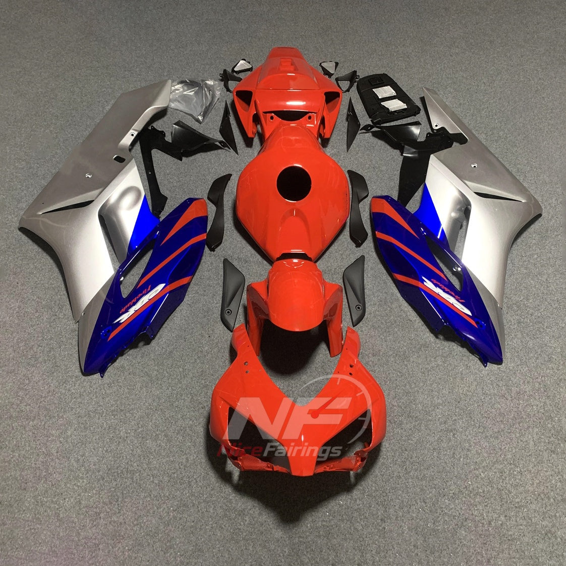 Black Motorcycle Bodywork Kit Fits 2004-2005 HONDA CBR1000RR | NiceFairings - paint design NO.9 option image