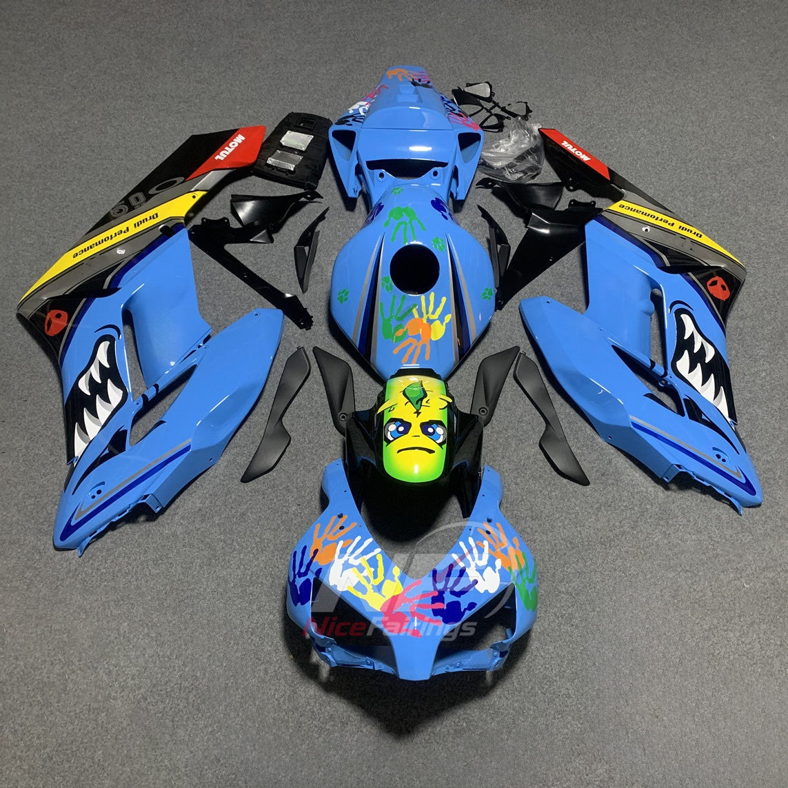 Replacement ABS Fairing Panel Kit Fits HONDA CBR1000RR 2004-2005 | NiceFairings - paint design NO.6 option image