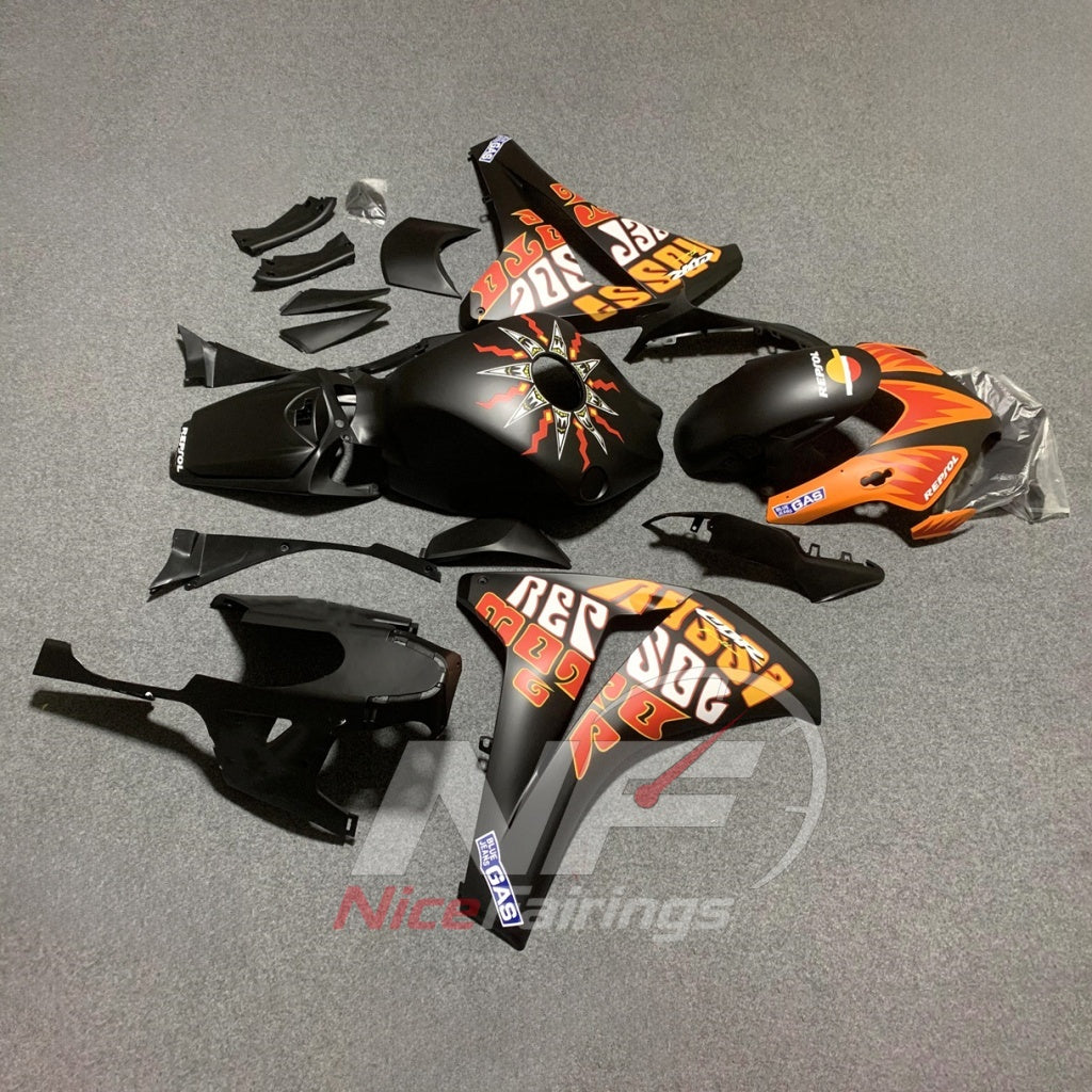 Custom-Painted Sportbike Fairing Set Fits HONDA CBR1000RR 2008-2011 | NiceFairings - side angle image