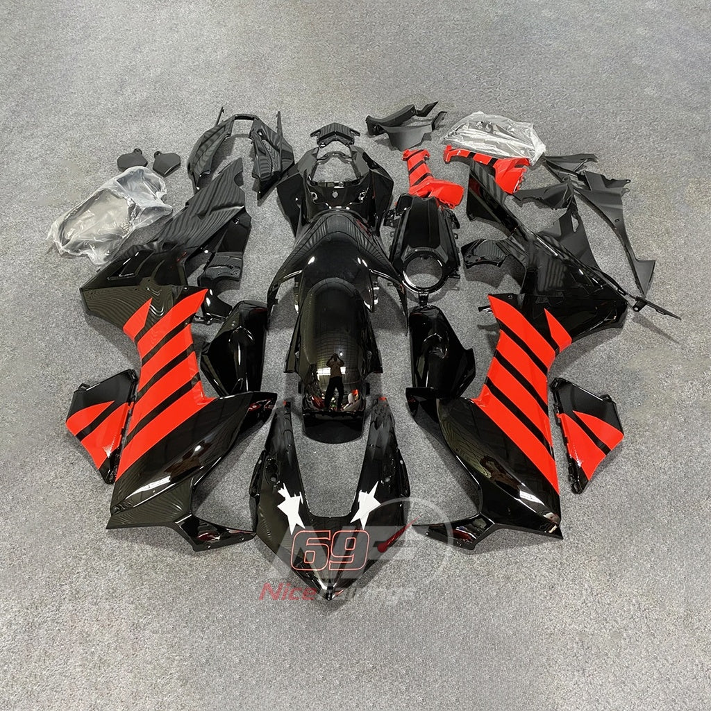 Painted Black ABS Cowling Set Fits 2017-2020 HONDA CBR1000RR | NiceFairings - main product image