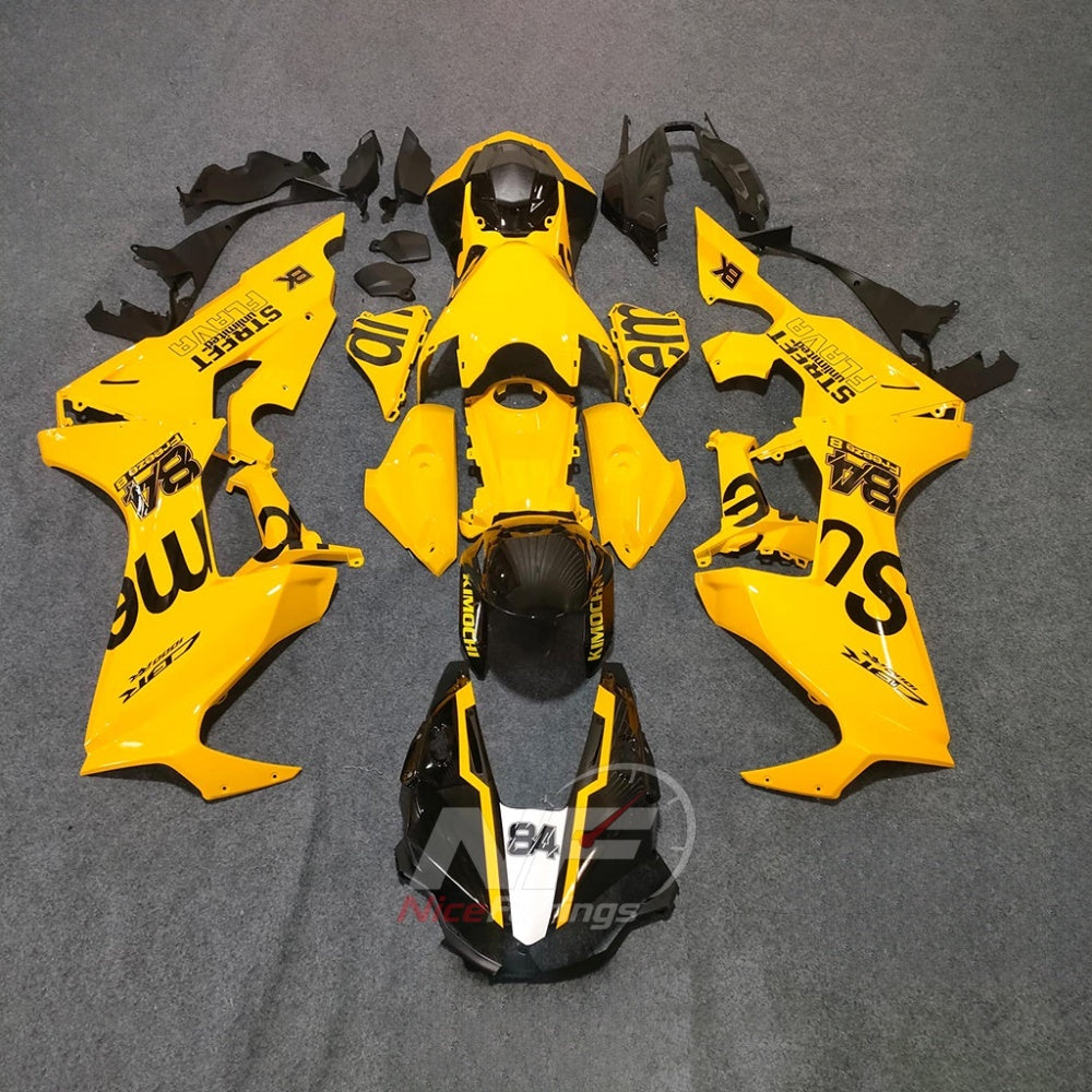 Replacement Yellow ABS Plastic Cowling Kit Fits 2017-2020 HONDA CBR1000RR | NiceFairings - main product image