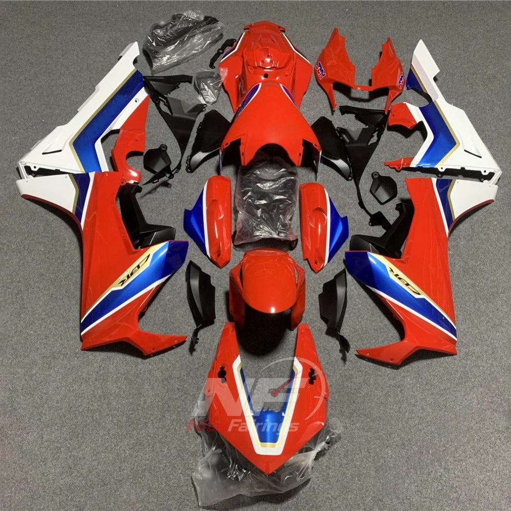 Replacement Black Injection-Molded Fairing Set Fits HONDA CBR1000RR 2017-2020 | NiceFairings - paint design NO.7 option image