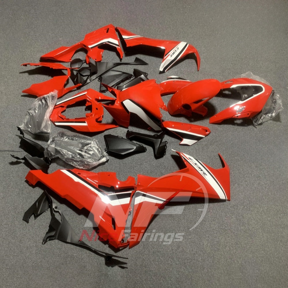 Red Motorcycle Bodywork Kit Fits 2017-2020 HONDA CBR1000RR | NiceFairings - front angle image