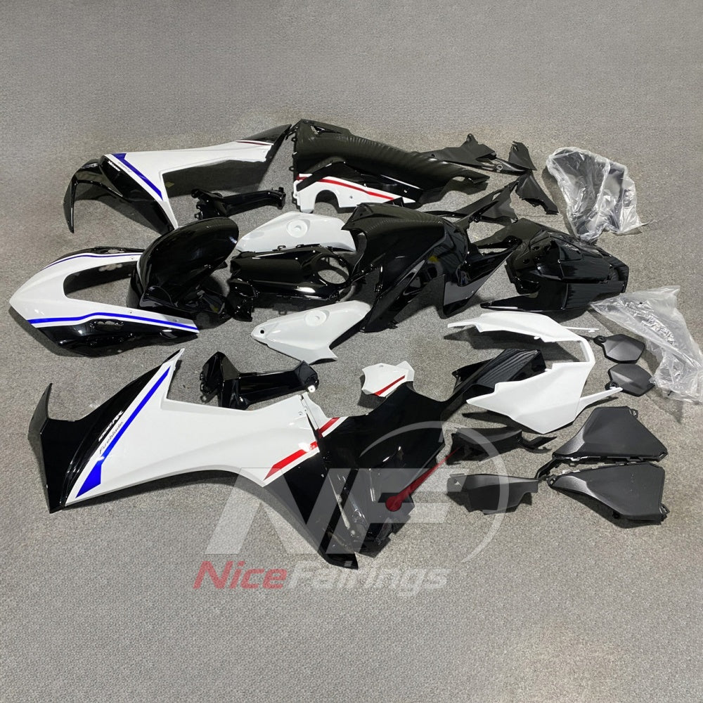Custom-Painted White ABS Plastic Fairing Set Fits 2017-2020 HONDA CBR1000RR | NiceFairings - front angle image