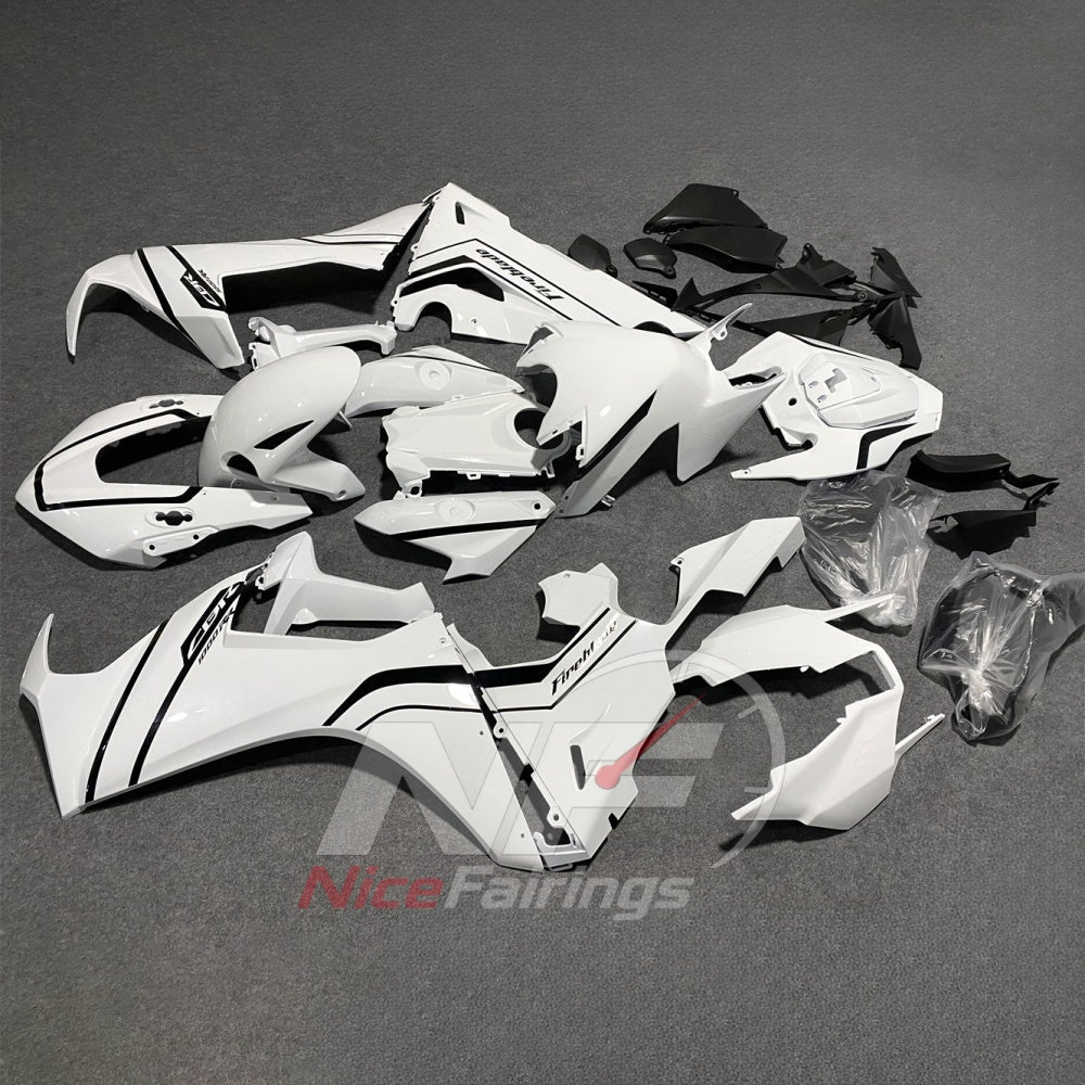 Aftermarket White ABS Motorcycle Fairings Compatible with HONDA CBR1000RR 2017-2020 | NiceFairings - front angle image