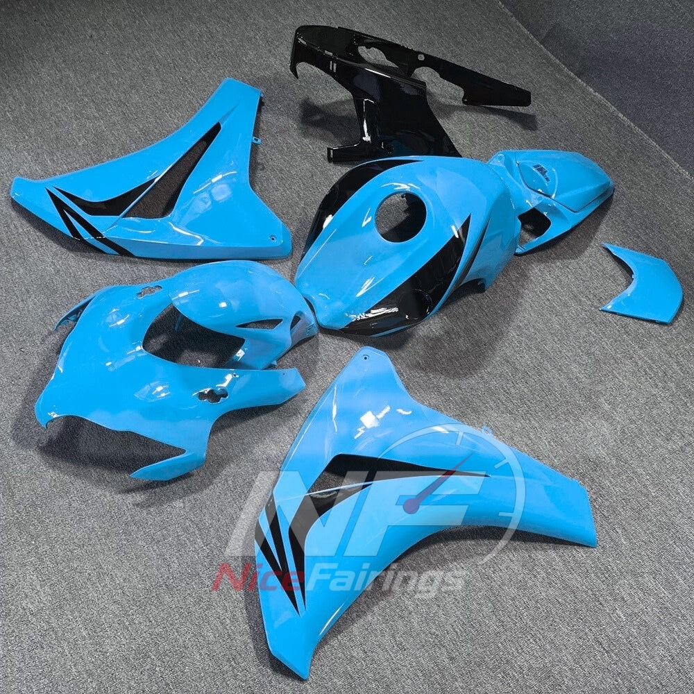 Replacement Blue ABS Motorcycle Fairings Compatible with HONDA CBR1000RR 2008-2011 | NiceFairings - front angle image