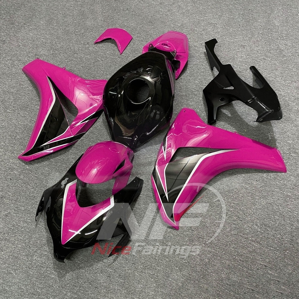 Painted Pink Replacement Body Panels Compatible with 2008-2011 HONDA CBR1000RR | NiceFairings - front angle image