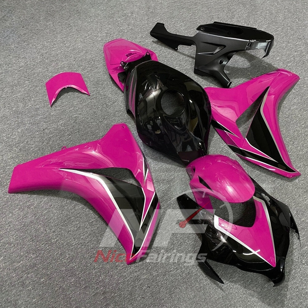 Painted Pink Replacement Body Panels Compatible with 2008-2011 HONDA CBR1000RR | NiceFairings - side angle image