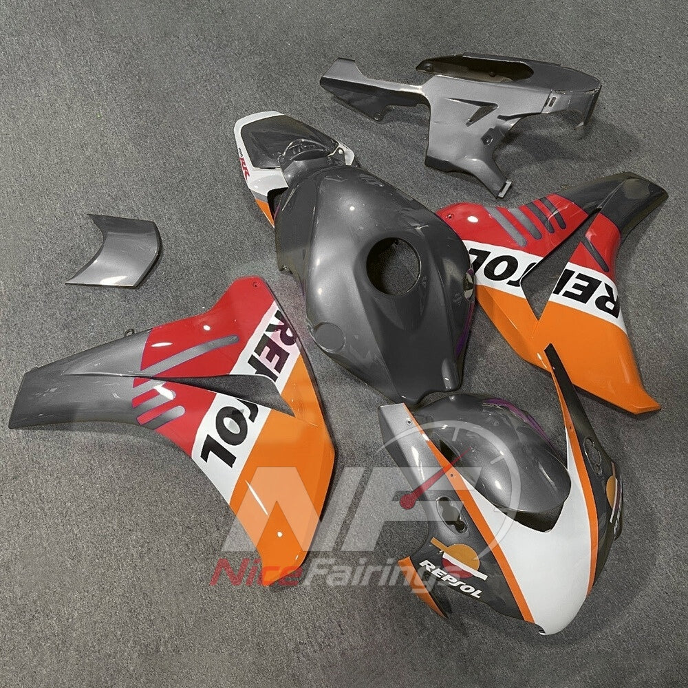 Injection-Molded Fairings Compatible with HONDA CBR1000RR 2008-2011 | NiceFairings - side angle image