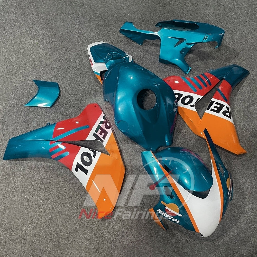 Custom-Painted ABS Cowling Panels Compatible with 2008-2011 HONDA CBR1000RR | NiceFairings - side angle image