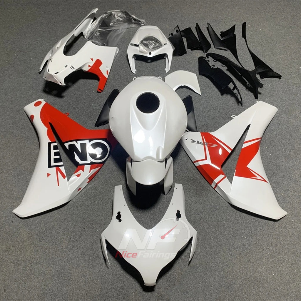 Replacement Gray ABS Plastic Cowling Kit Fits 2008-2011 HONDA CBR1000RR | NiceFairings - paint design NO.2 option image