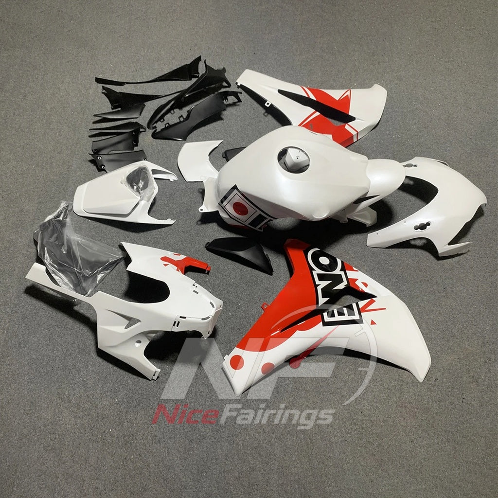 Painted White Sportbike Fairing Set Fits HONDA CBR1000RR 2008-2011 | NiceFairings - front angle image