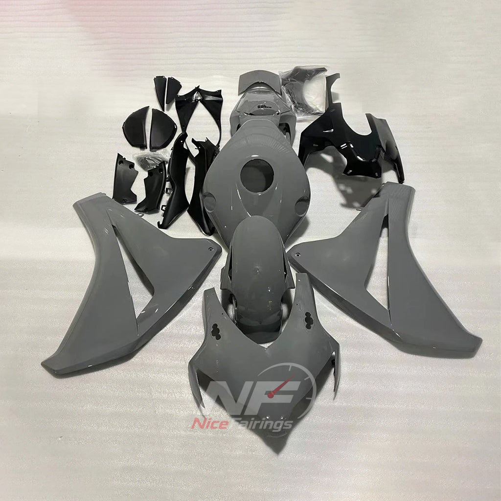 Replacement Gray ABS Plastic Cowling Kit Fits 2008-2011 HONDA CBR1000RR | NiceFairings - paint design NO.5 option image