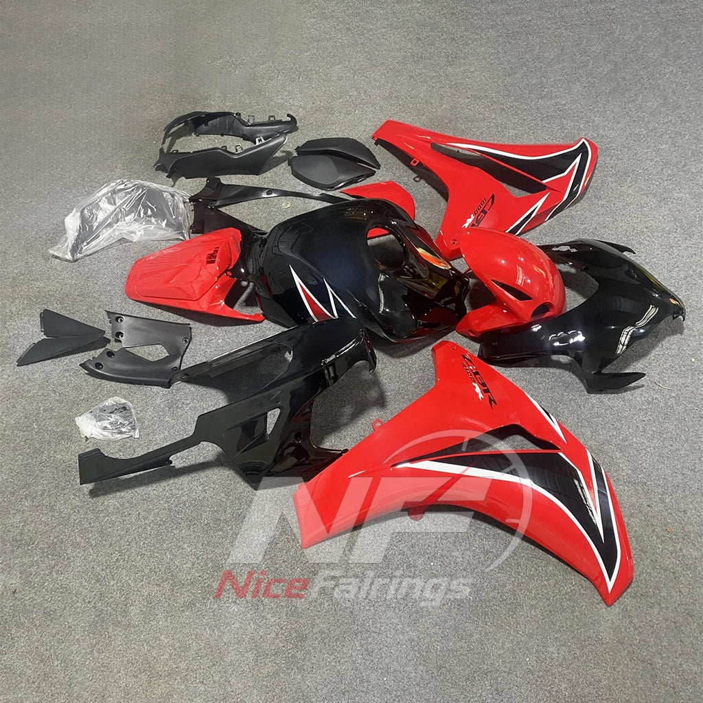 Painted Red ABS Body Panel Kit Fits 2008-2011 HONDA CBR1000RR | NiceFairings - front angle image