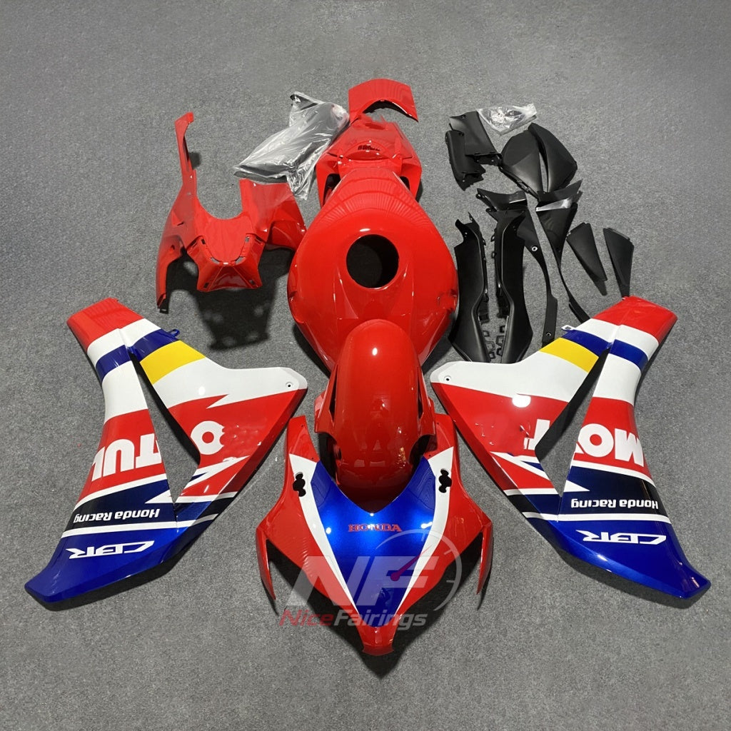 Replacement Gray ABS Plastic Cowling Kit Fits 2008-2011 HONDA CBR1000RR | NiceFairings - paint design NO.8 option image