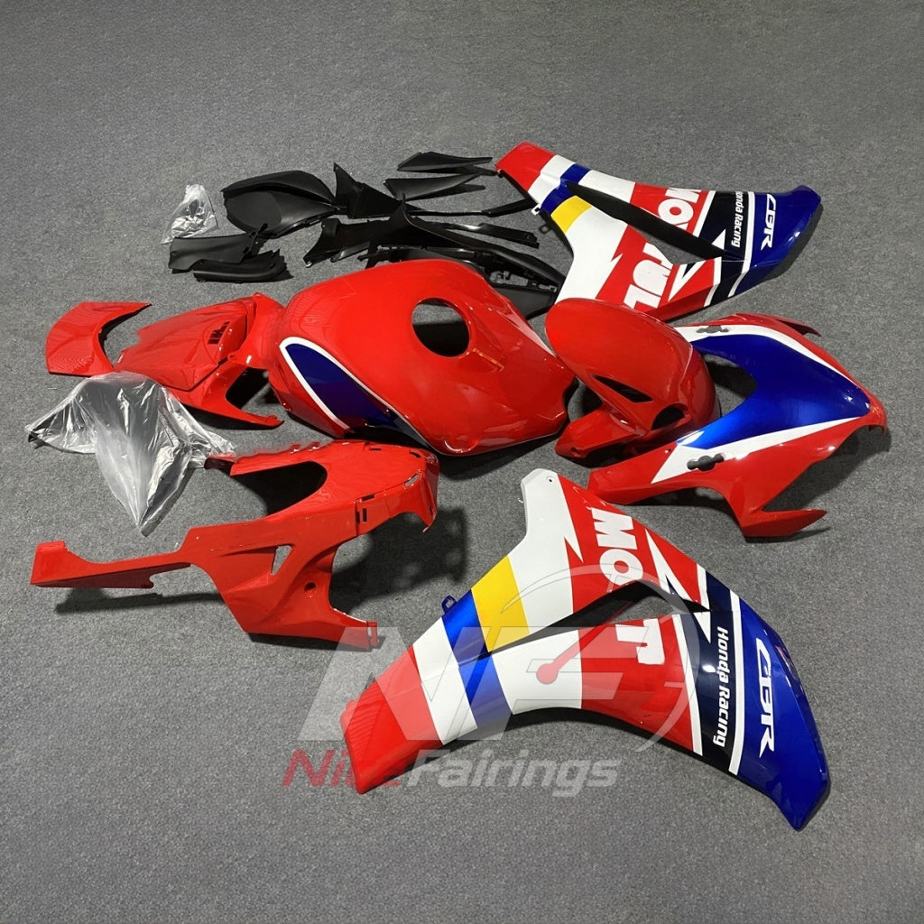 Motorcycle Fairing Kit Fits HONDA CBR1000RR 2008-2011 | NiceFairings - side angle image