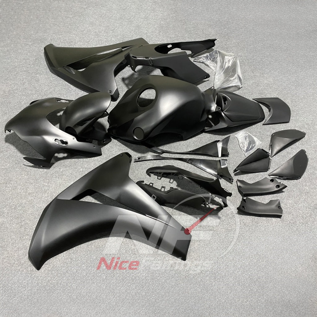 Aftermarket Black ABS Motorcycle Fairings Compatible with HONDA CBR1000RR 2008-2011 | NiceFairings - front angle image