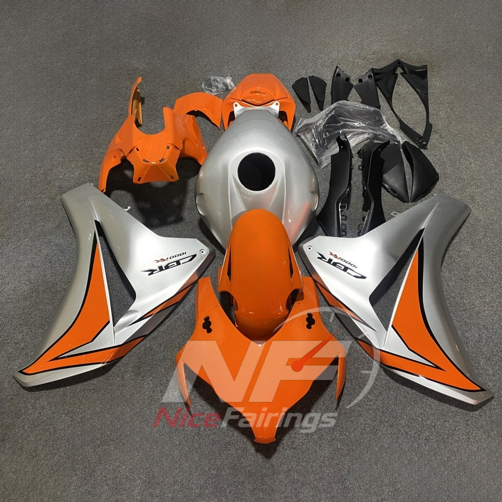Painted Red ABS Body Panel Kit Fits 2008-2011 HONDA CBR1000RR | NiceFairings - paint design NO.9 option image