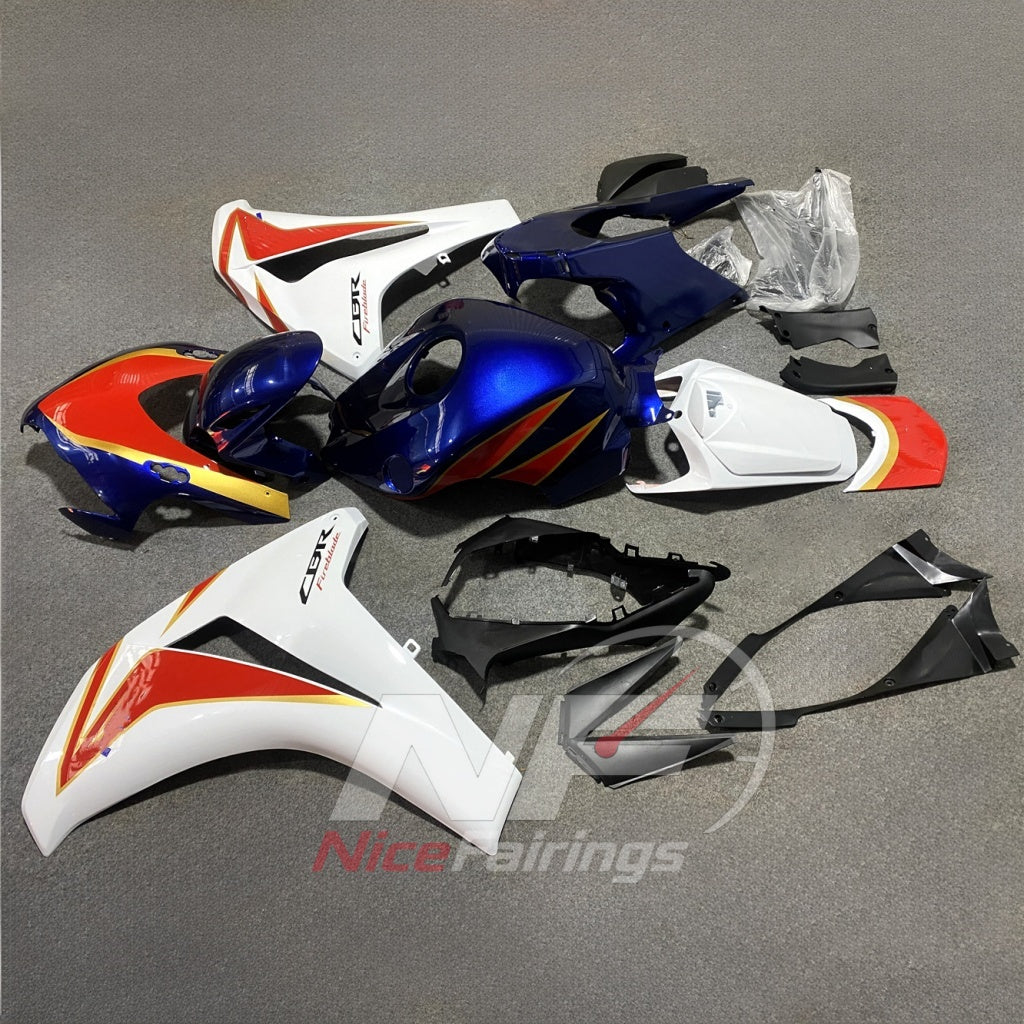 ABS Cowling Set Fits 2008-2011 HONDA CBR1000RR | NiceFairings - side angle image