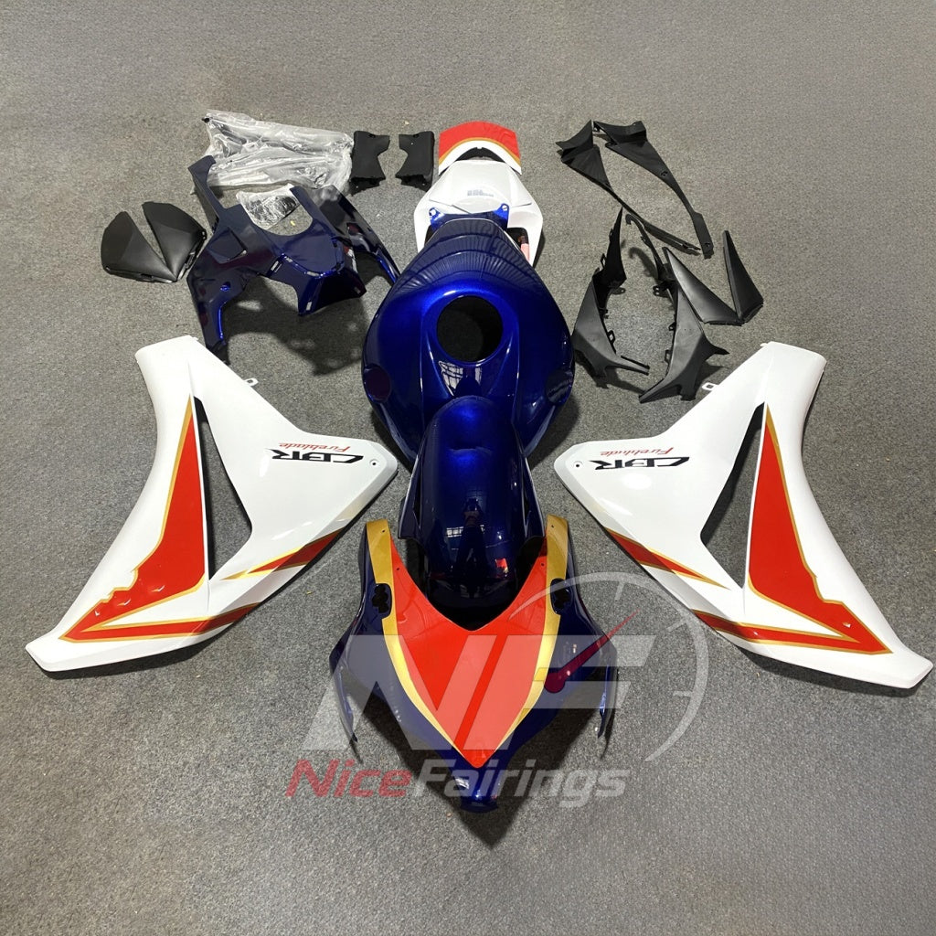 Replacement Orange ABS Injection Fairing Kit Fits 2008-2011 HONDA CBR1000RR | NiceFairings - paint design NO.3 option image