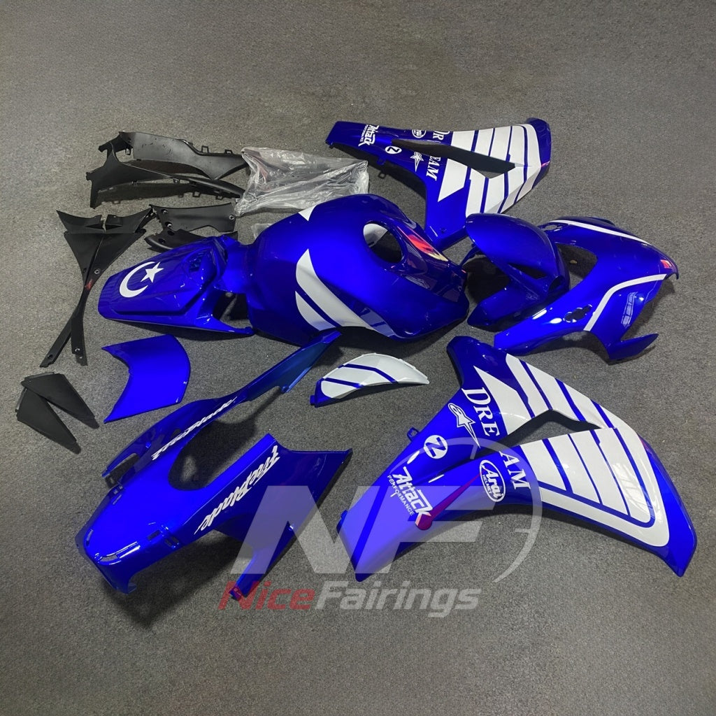 Custom-Painted Blue ABS Plastic Bodywork Kit Fits HONDA CBR1000RR 2008-2011 | NiceFairings - front angle image