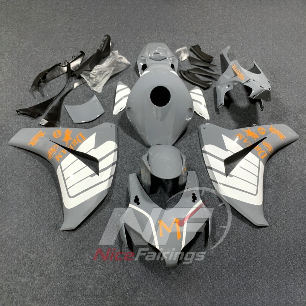 Replacement Gray ABS Fairing Panel Kit Fits HONDA CBR1000RR 2008-2011 | NiceFairings - main product image