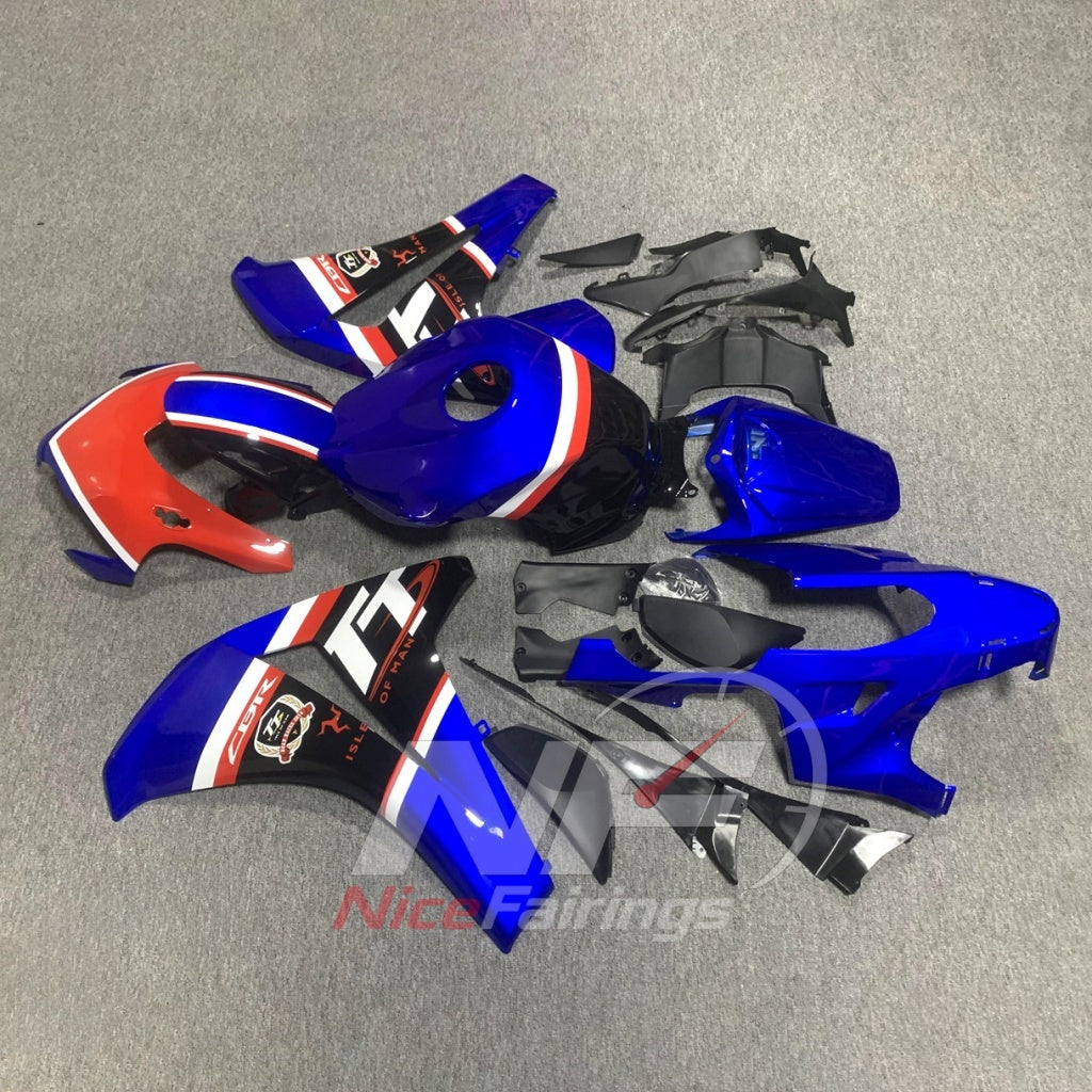 Blue Sportbike Fairing Set Fits HONDA CBR1000RR 2008-2011 | NiceFairings - side angle image