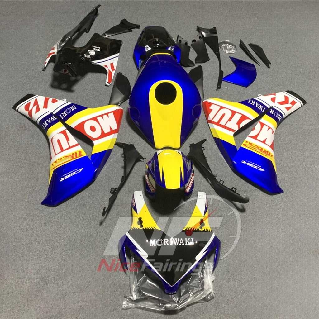 Replacement Gray ABS Fairing Panel Kit Fits HONDA CBR1000RR 2008-2011 | NiceFairings - paint design NO.5 option image