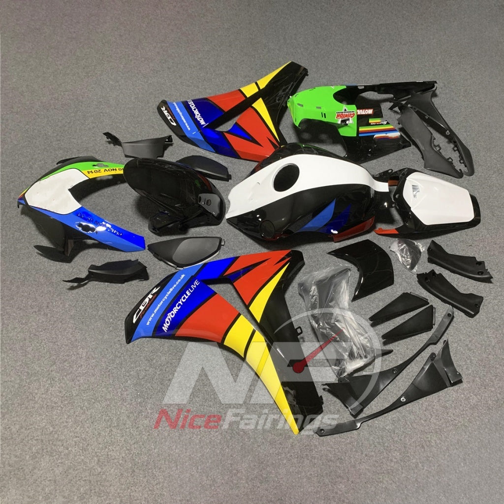 Replacement Sportbike Bodywork Set Fits 2008-2011 HONDA CBR1000RR | NiceFairings - front angle image