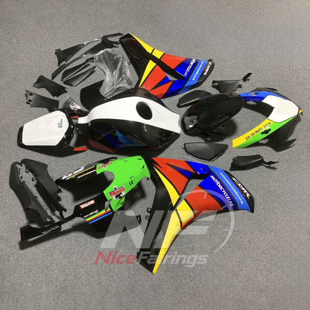 Replacement Sportbike Bodywork Set Fits 2008-2011 HONDA CBR1000RR | NiceFairings - side angle image