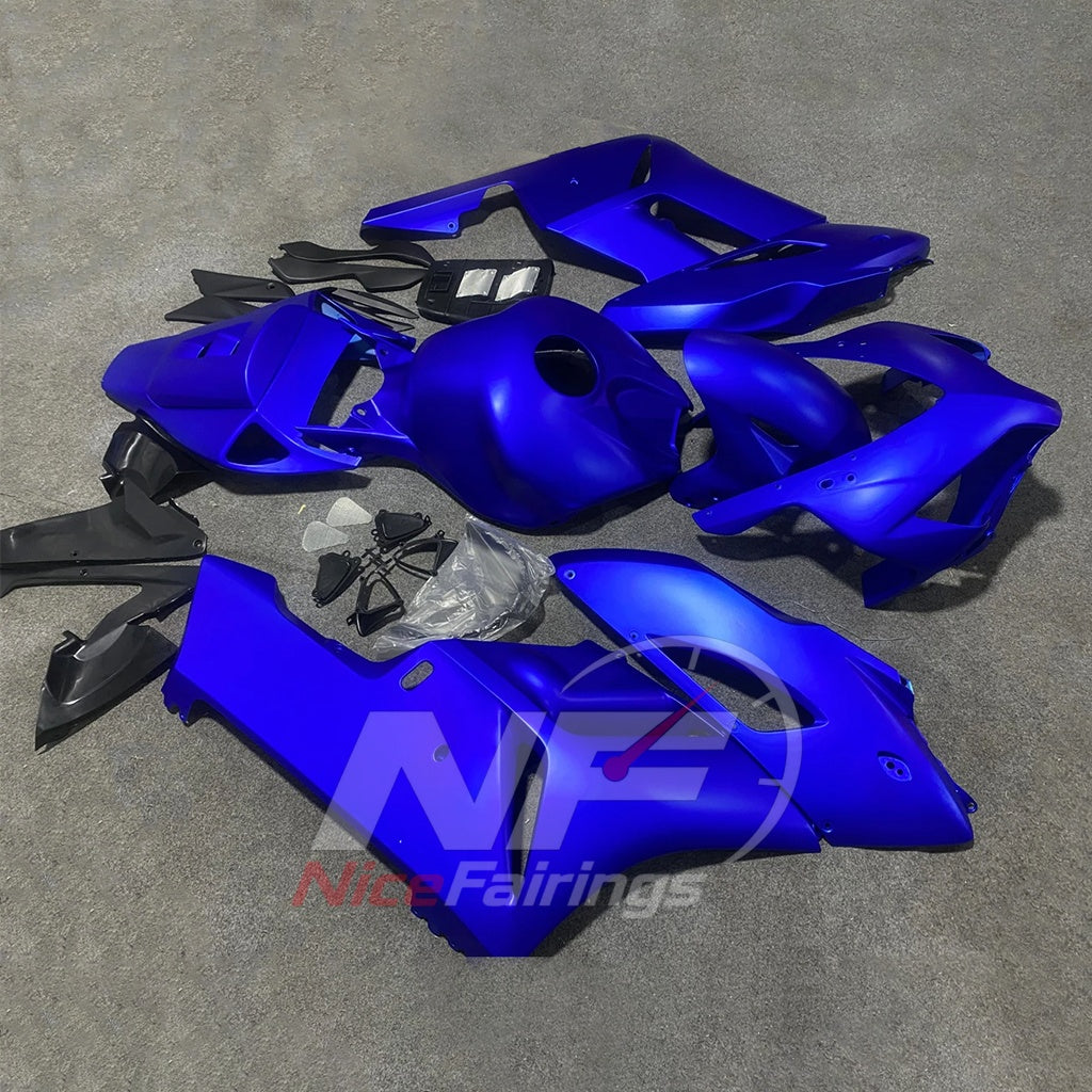 Custom-Painted Blue ABS Plastic Fairing Kit Fits HONDA CBR1000RR 2004-2005 | NiceFairings - side angle image