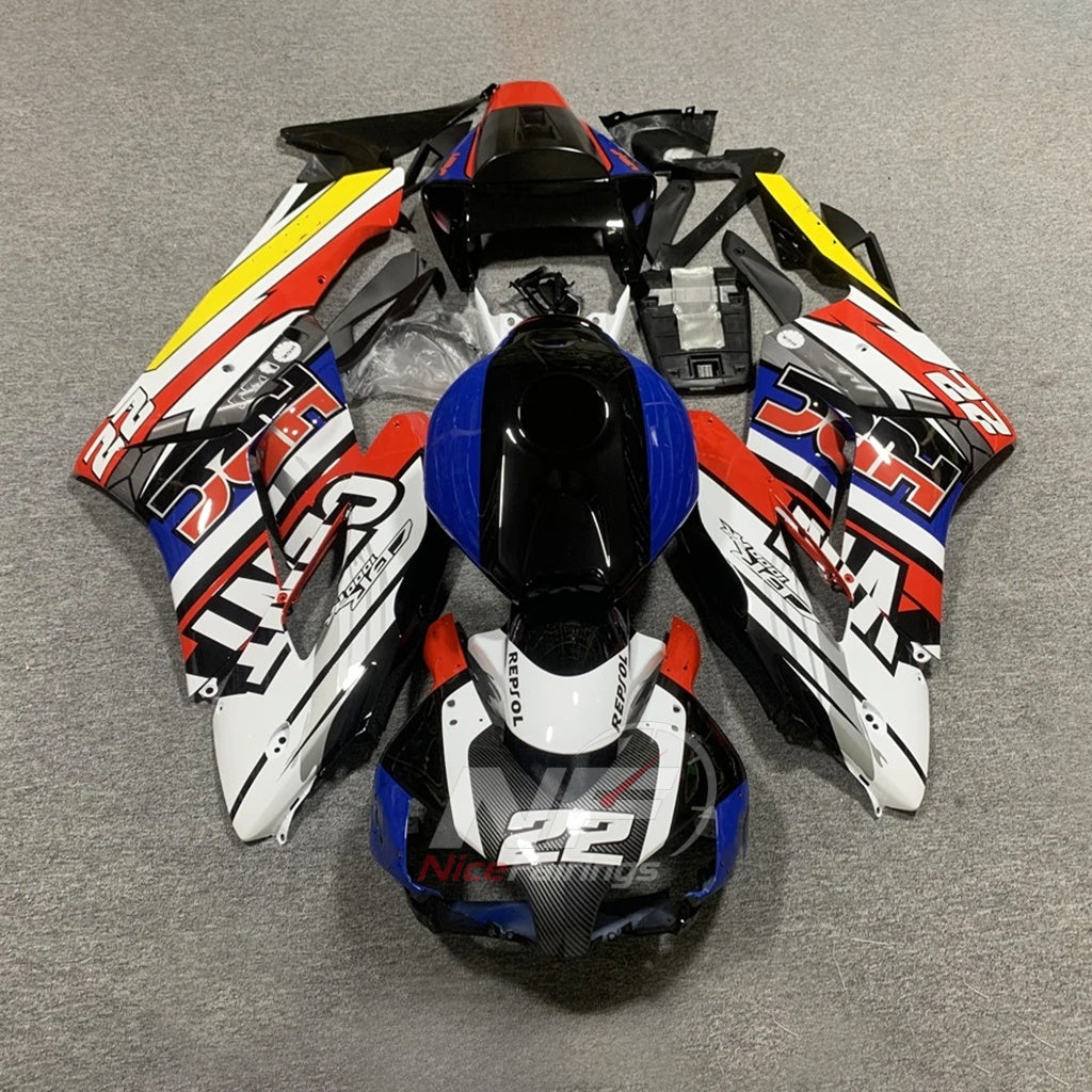 Aftermarket Cowling Panel Set Fits HONDA CBR1000RR 2004-2005 | NiceFairings - paint design NO.3 option image