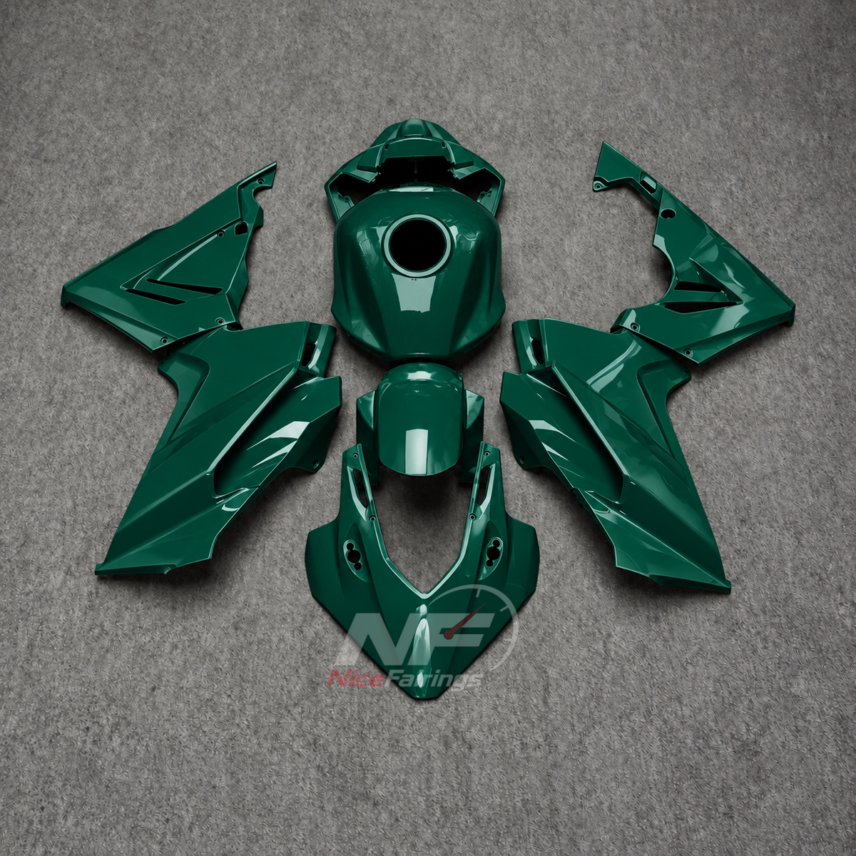Injection-Molded Fairing Kit Fits HONDA CBR500R 2024-2026 - Green | NiceFairings - main product image