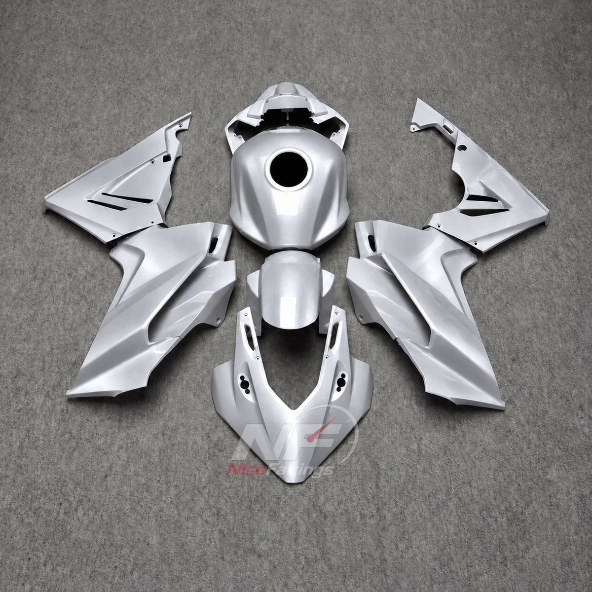 Complete ABS Cowling Set Fits HONDA CBR500R 2024-2026 - Silver | NiceFairings - main product image