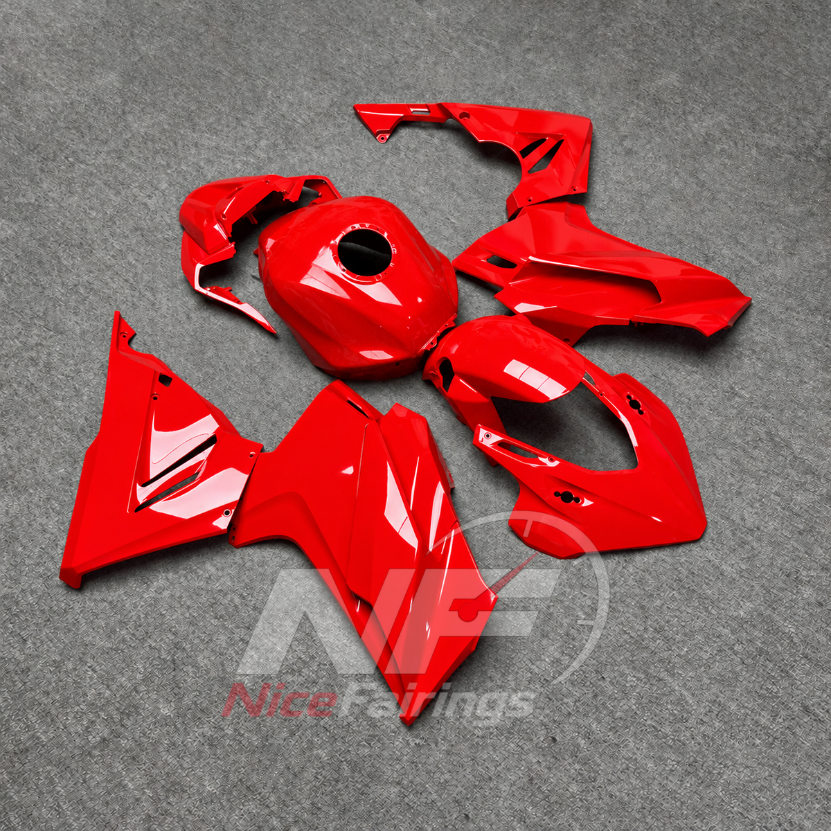 Injection ABS Bodywork Kit Fits HONDA CBR500R 2024-2026 - Red | NiceFairings - front angle image