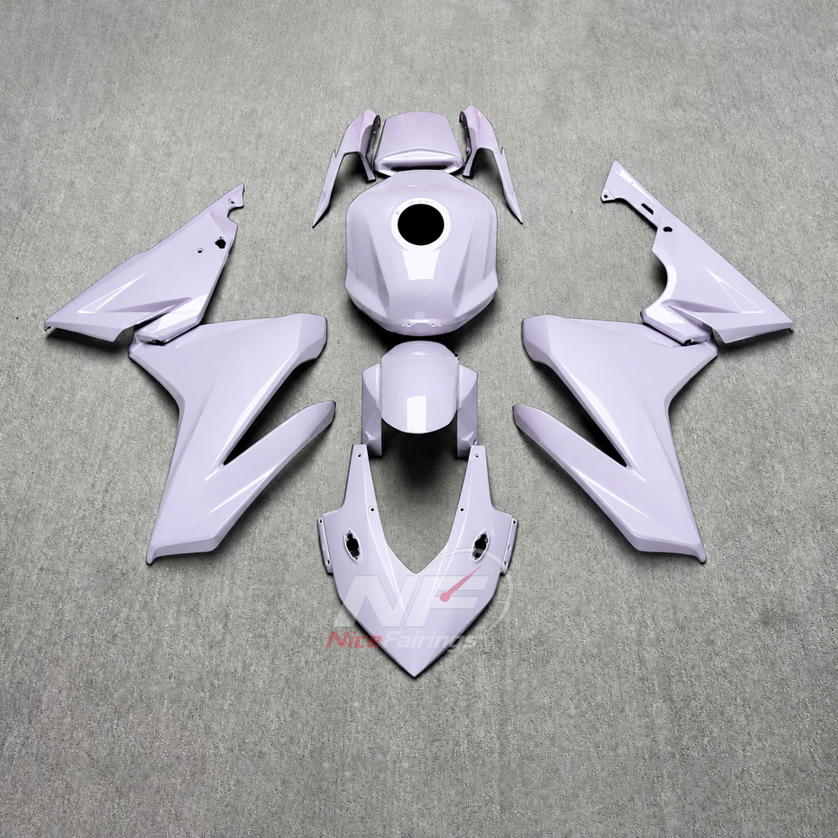 Complete ABS Cowling Set Fits HONDA CBR500R 2022-2023 - Dark Blue | NiceFairings - paint design NO.4 option image