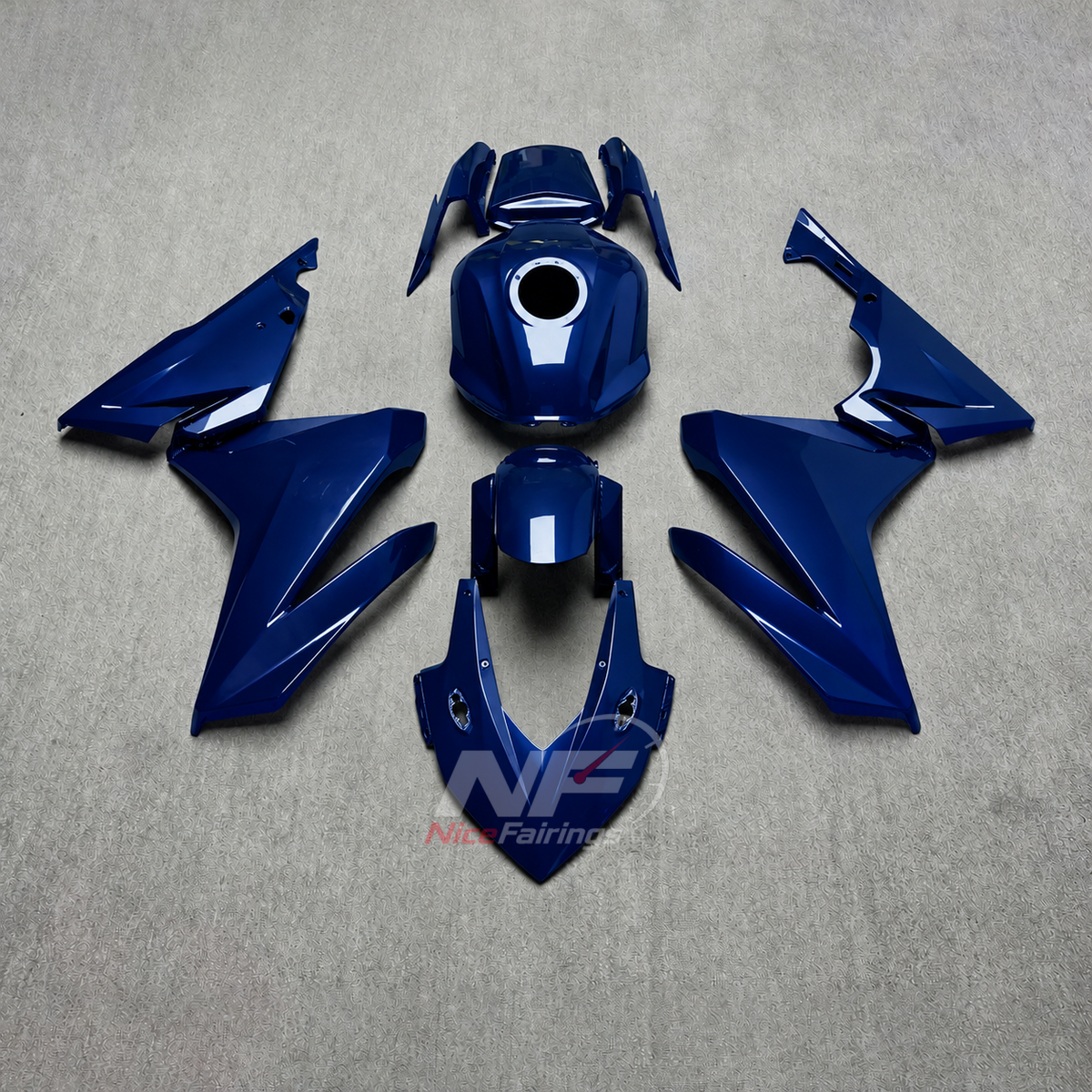 Complete ABS Cowling Set Fits HONDA CBR500R 2022-2023 - Dark Blue | NiceFairings - main product image