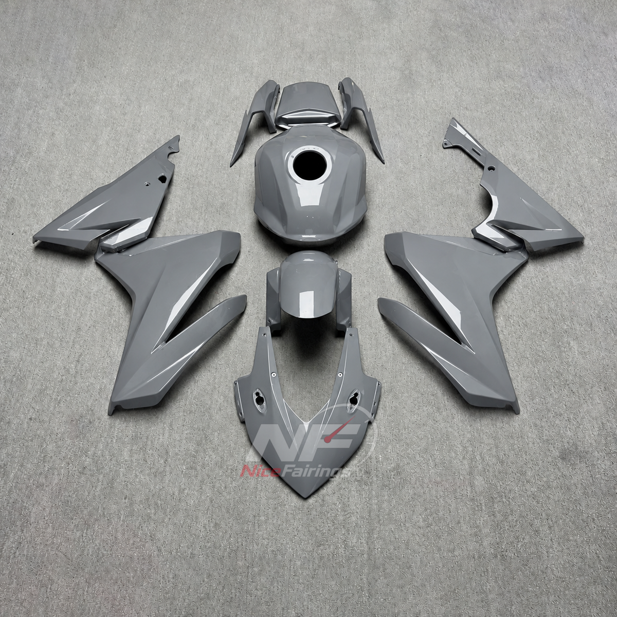 ABS Sportbike Fairing Kit Fits HONDA CBR500R 2022-2023 - Silver | NiceFairings - main product image