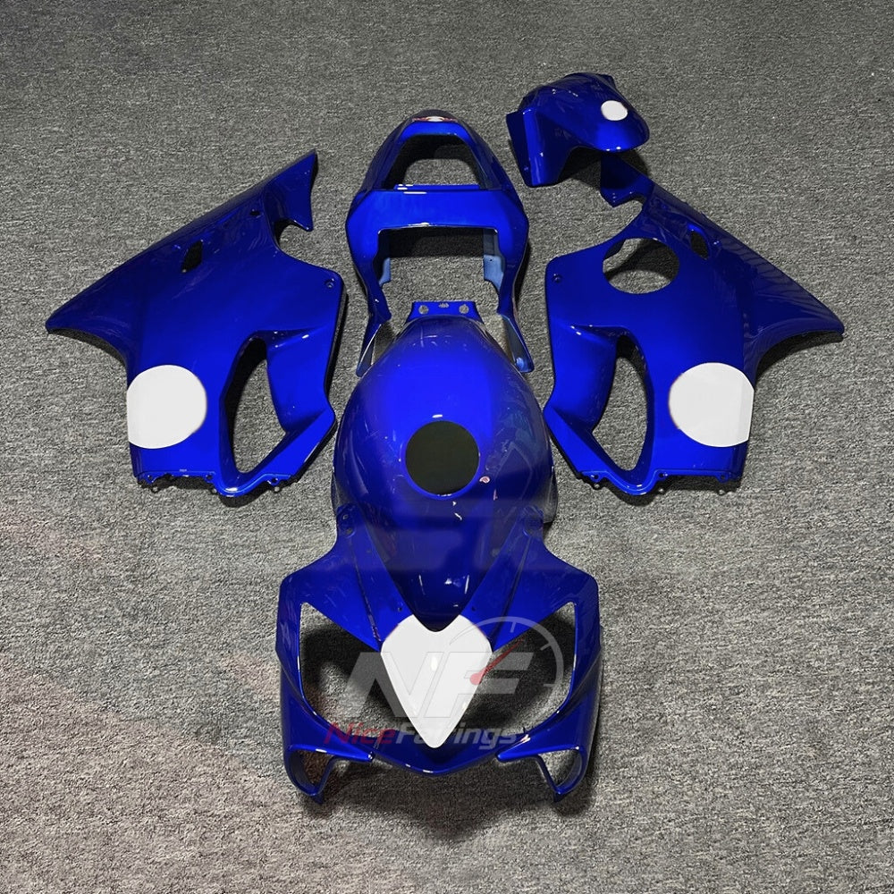 ABS Plastic Fairing Kit Fits 2001-2003 HONDA CBR600 F4i - ABS Plastic - Red Silver | NiceFairings - paint design NO.6 option image
