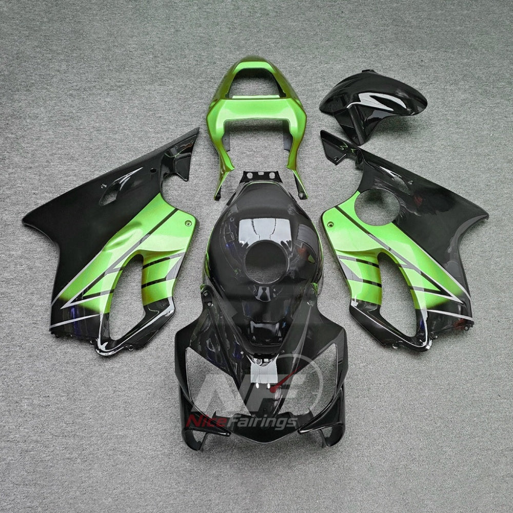 Sportbike Fairing Kit Fits 2001-2003 HONDA CBR600 F4i - ABS Plastic - Red Yellow | NiceFairings - paint design NO.4 option image