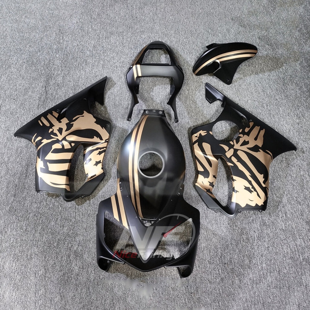 Sportbike Fairing Kit Fits 2001-2003 HONDA CBR600 F4i - ABS Plastic - Red Yellow | NiceFairings - paint design NO.6 option image
