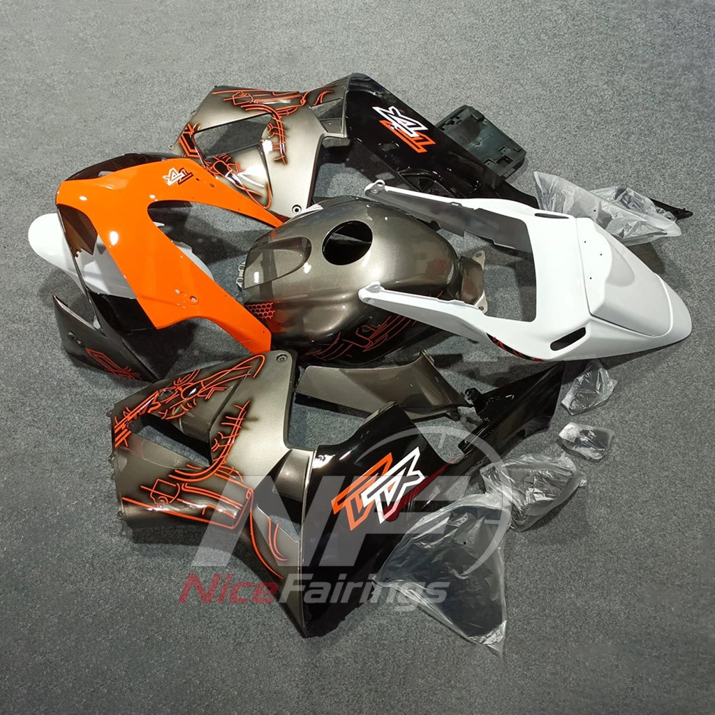 Aftermarket ABS Plastic Panel Kit Fits 2005-2006 Honda CBR600RR F5 | NiceFairings - side angle image
