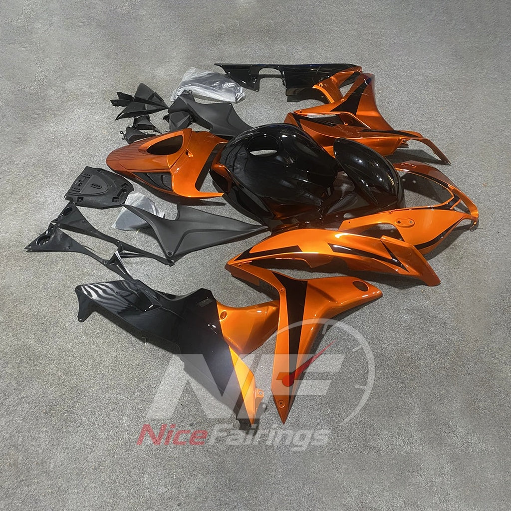 Orange Motorcycle Fairing Kit Fits Honda CBR600RR F5 2007-2008 | NiceFairings - front angle image