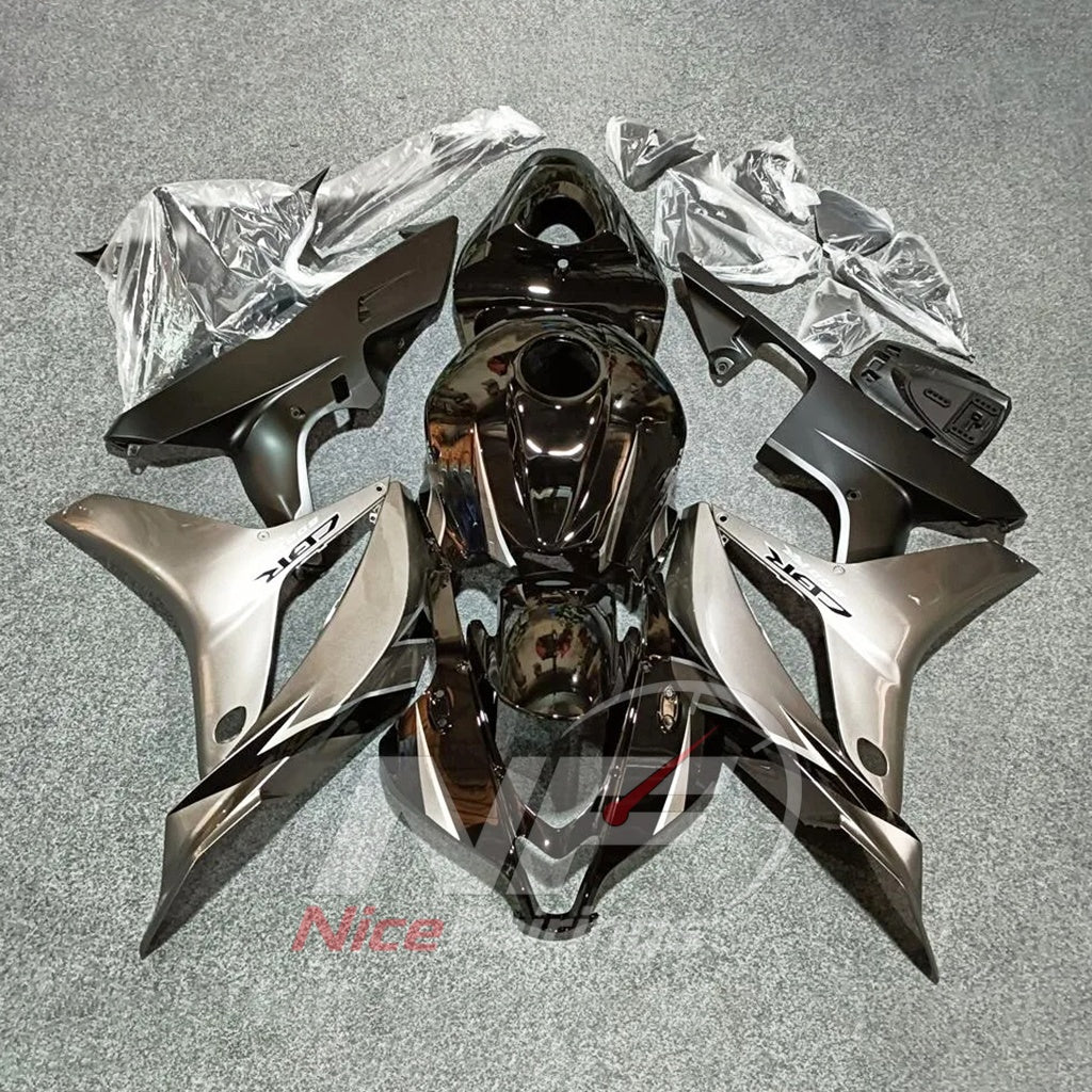 Custom-Painted Silver ABS Plastic Fairing Set Fits 2007-2008 Honda CBR600RR F5 | NiceFairings - main product image