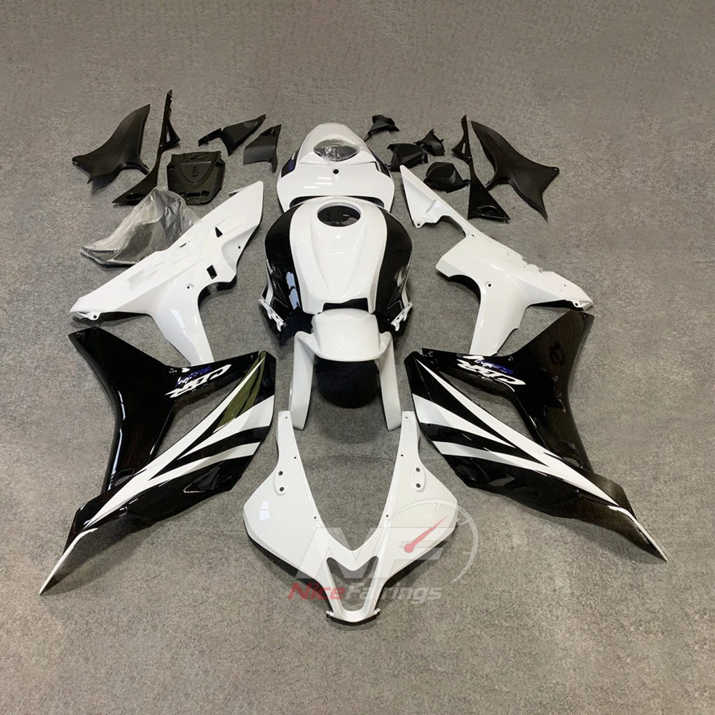 Painted White Injection-Molded Fairings Compatible with Honda CBR600RR F5 2007-2008 | NiceFairings - main product image