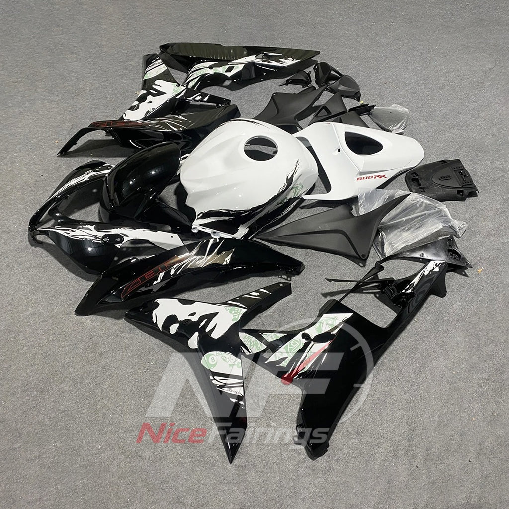 Aftermarket ABS Plastic Cowling Kit Fits 2007-2008 Honda CBR600RR F5 | NiceFairings - front angle image