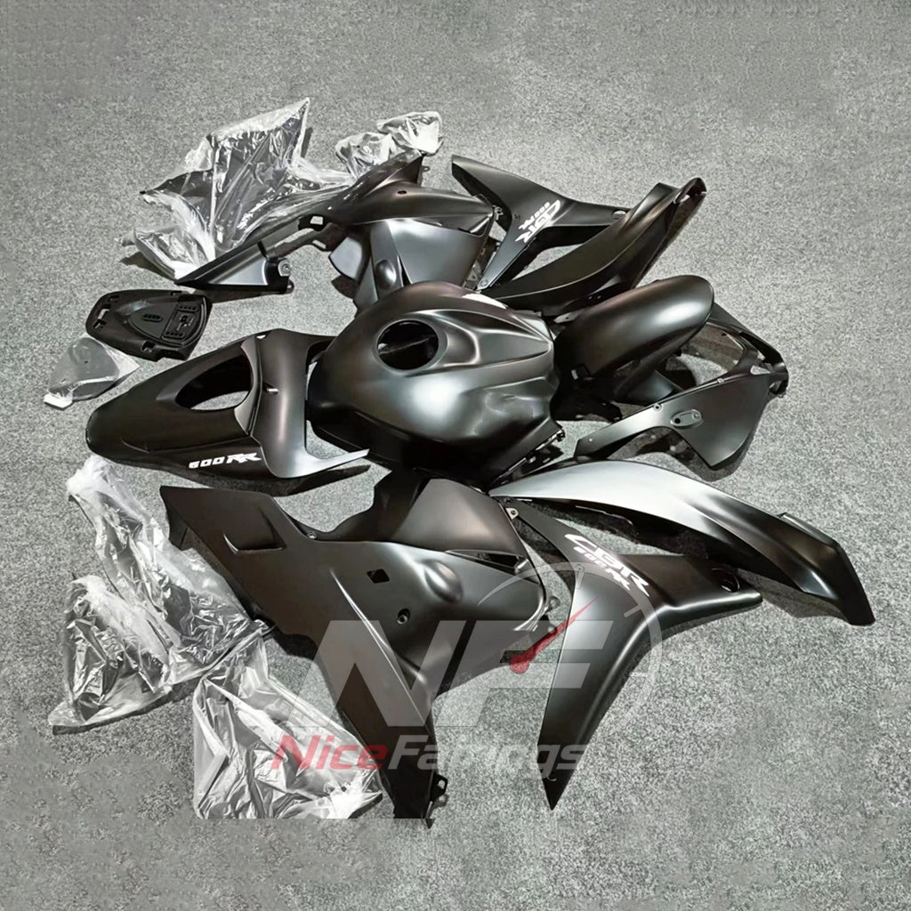 Custom-Painted Gray Injection-Molded Bodywork Set Fits 2009-2012 HONDA CBR600RR F5 | NiceFairings - front angle image