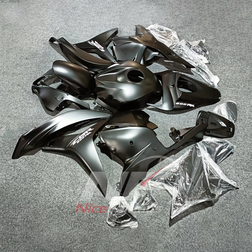 Custom-Painted Gray Injection-Molded Bodywork Set Fits 2009-2012 HONDA CBR600RR F5 | NiceFairings - side angle image