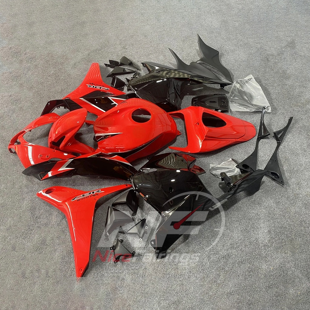Painted Red ABS Cowling Set Fits 2009-2012 HONDA CBR600RR F5 | NiceFairings - front angle image